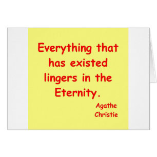 agatha christie eternity