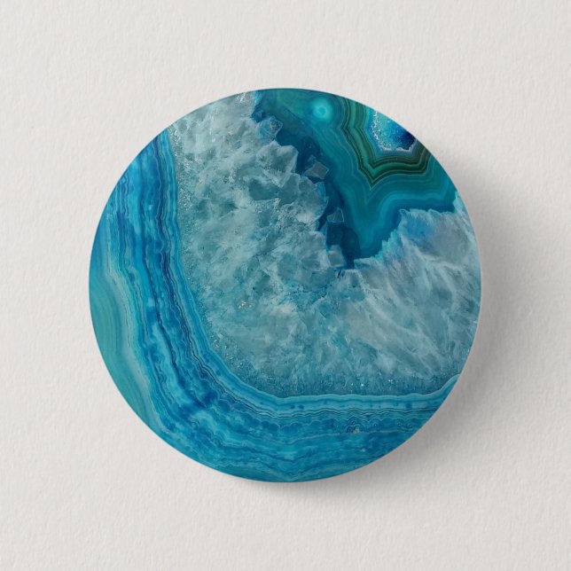 Agathe, agate, precious stone, gem, gem, stone 6 cm round badge (Front)