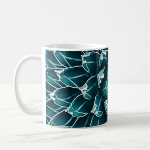 agave cactus, abstract nature background, top vi coffee mug