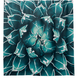 agave cactus, abstract nature background, top vi shower curtain