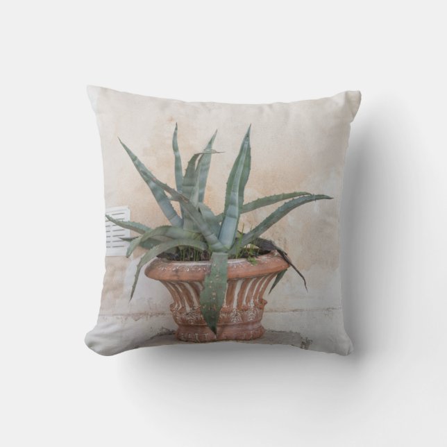 Agave Dream in Athens #1 #minimal #wall #art  Cushion (Front)