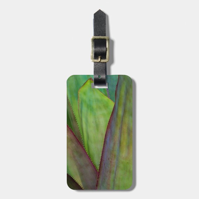Agave Plant Detail Luggage Tag (Front Vertical)