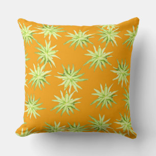 Agave Rosette - Desert Gold Throw Pillow