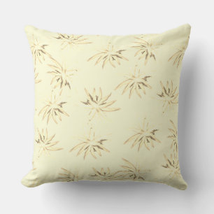 Agave Rosette- Sand Throw Pillow