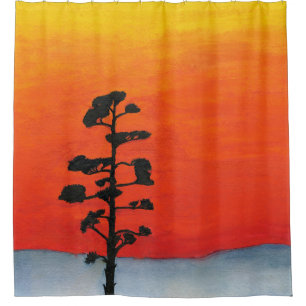 Agave Sunset Shower Curtain