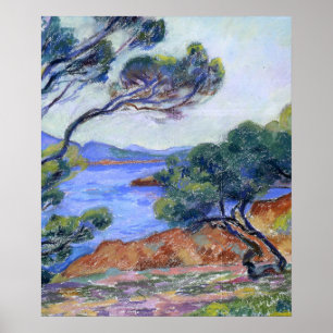 Agay, landscape painting by Armand Guillaumin Poster