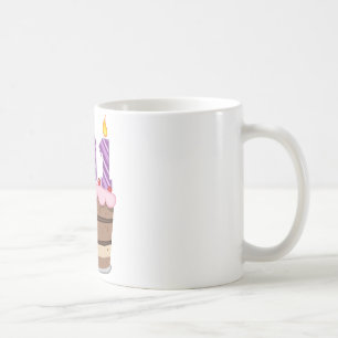 Age 101 on Birthday Cake Coffee Mug