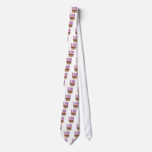 Age 120 on Birthday Cake Tie