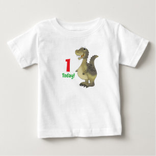 Age 1 Dinosaur Birthday - 1st Birthday Dino Baby T-Shirt