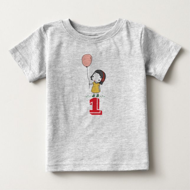 AGE 1 (ONE) GIRLS T-SHIRTS (Front)