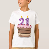 Age 21 on Birthday Cake