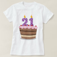 Age 21 on Birthday Cake