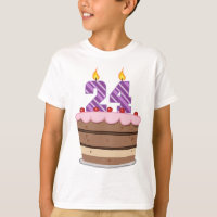 Age 24 on Birthday Cake