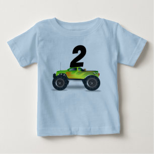 AGE 2 TWO MONSTER TRUCK T-SHIRT
