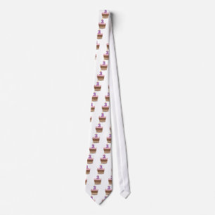 Age 3 on Birthday Cake Tie