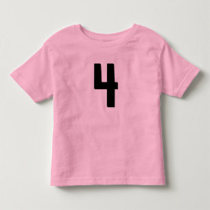 AGE 4 FOUR FUNNY JERSEY T-SHIRT