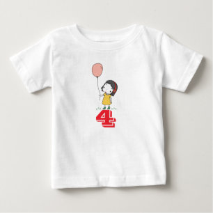 AGE 4 (FOUR) GIRLS KIDS T-SHIRTS