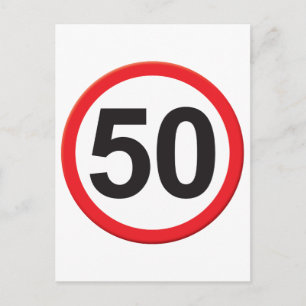 Age 50 postcard