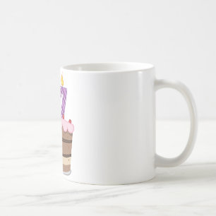 Age 57 on Birthday Cake Coffee Mug