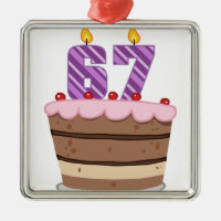 Age 67 on Birthday Cake
