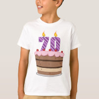 Age 70 on Birthday Cake