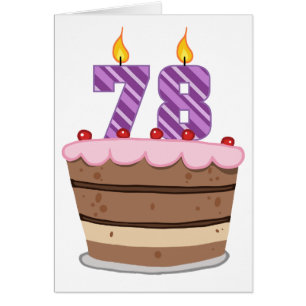 Age 78 on Birthday Cake