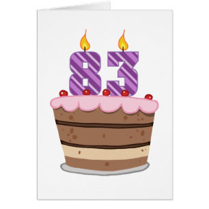 Age 83 on Birthday Cake