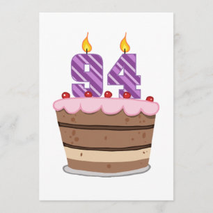 Age 94 on Birthday Cake Card