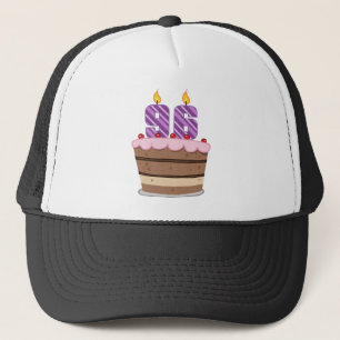Age 96 on Birthday Cake Trucker Hat