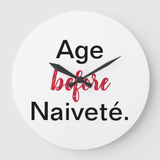 Age Before Naivete Acrylic Wall Clock