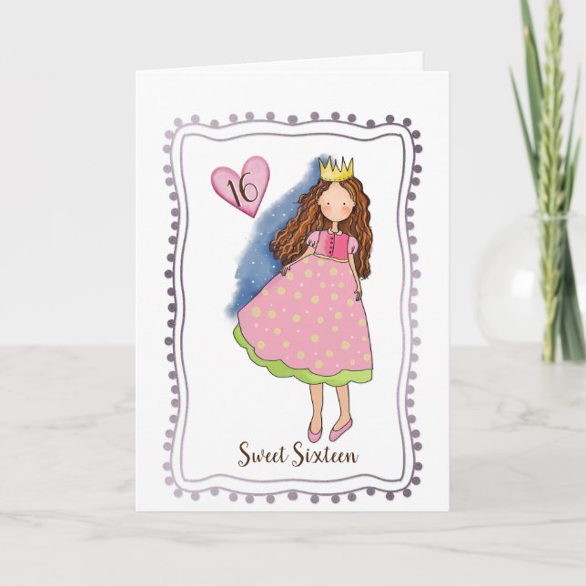 Age Birthday Card for Girl (Front)