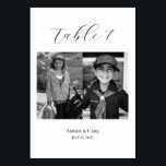 Age Childhood Photos Wedding Table Card Numbers<br><div class="desc">Add a personal touch to your wedding tables! Add a photo of yourself and your partner of the age that you were that corresponds to the table number (e.g. table one has pictures of yourself and your partner at age one)</div>