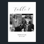 Age Childhood Photos Wedding Table Card Numbers<br><div class="desc">Add a personal touch to your wedding tables! Add a photo of yourself and your partner of the age that you were that corresponds to the table number (e.g. table one has pictures of yourself and your partner at age one)</div>