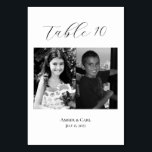 Age Childhood Photos Wedding Table Card Numbers<br><div class="desc">Add a personal touch to your wedding tables! Add a photo of yourself and your partner of the age that you were that corresponds to the table number (e.g. table one has pictures of yourself and your partner at age one)</div>