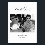 Age Childhood Photos Wedding Table Card Numbers<br><div class="desc">Add a personal touch to your wedding tables! Add a photo of yourself and your partner of the age that you were that corresponds to the table number (e.g. table one has pictures of yourself and your partner at age one)</div>