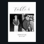 Age Childhood Photos Wedding Table Card Numbers<br><div class="desc">Add a personal touch to your wedding tables! Add a photo of yourself and your partner of the age that you were that corresponds to the table number (e.g. table one has pictures of yourself and your partner at age one)</div>