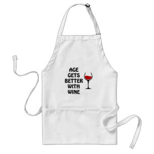 Age Gets Better With Wine Standard Apron