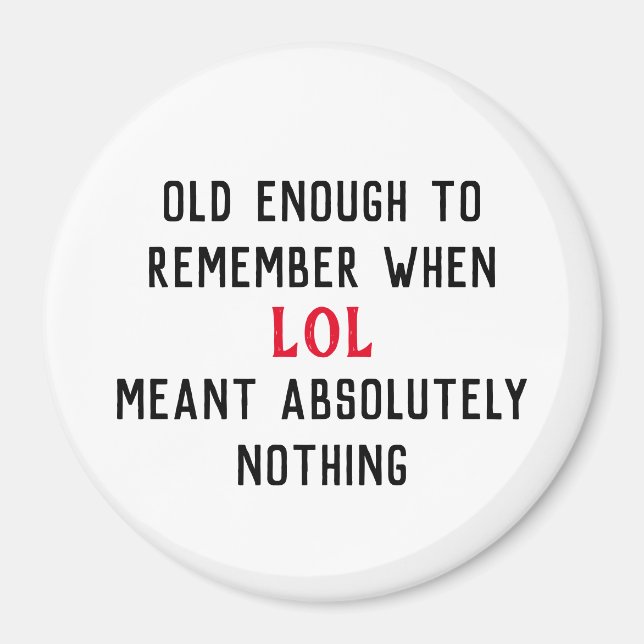 Age Humour Magnet (Front)