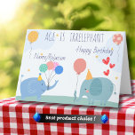 Age is Irrelephant Cute Elephant Funny Birthday Card<br><div class="desc">Celebrate a special birthday with a touch of humour and cuteness! This "Age is Irrelephant" birthday card features an adorable elephant design that brings smiles no matter the age. Perfect for friends, family, or anyone who loves elephants, puns, and a good laugh. Whether it’s their 5th or 95th birthday, this...</div>