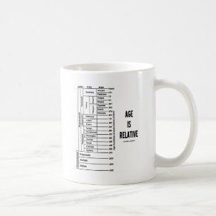 Age Is Relative Geological Time Humour Coffee Mug