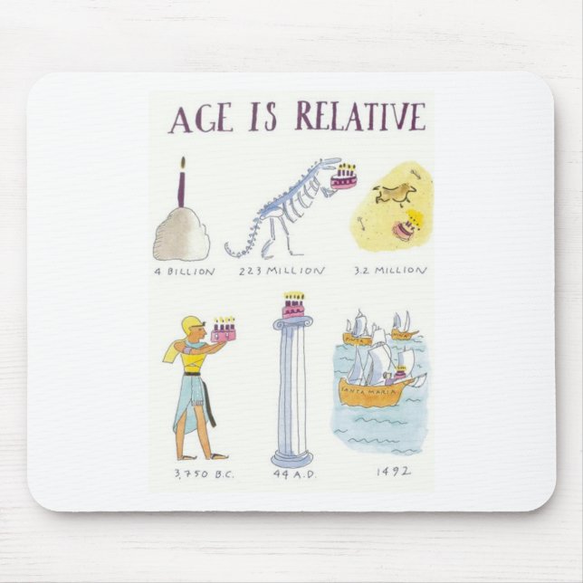 Age Is Relative Mouse Pad (Front)