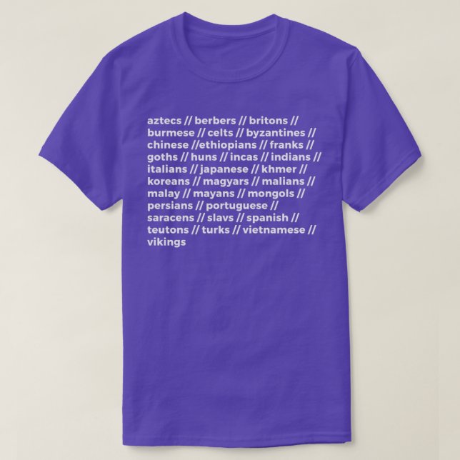 Age of Empires World Font T-Shirt (Design Front)