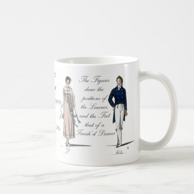 Age of Jane Austen Contra Dance Contradance Coffee Mug (Right)