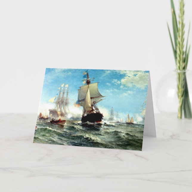 Age Of Sail Greeting Card (Front)