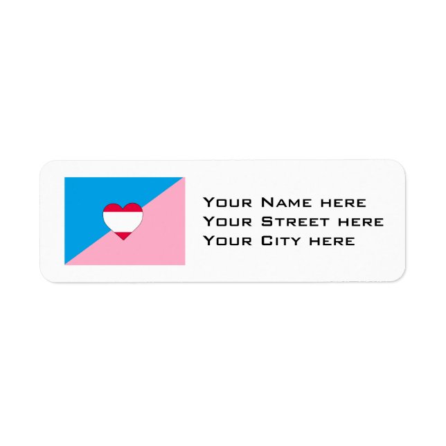 AGE PLAY PRIDE FLAG RETURN ADDRESS LABEL (Front)