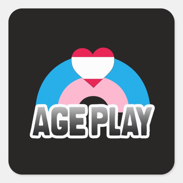 Age Play Pride Square Sticker (Front)