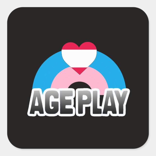 Age Play Pride Square Sticker (Front)