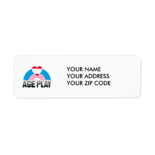 AGE PLAY RAINBOW RETURN ADDRESS LABEL