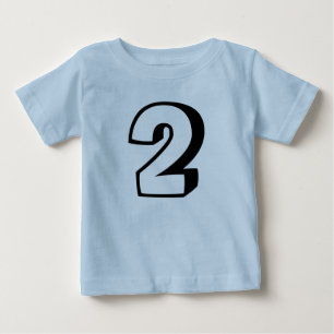 Age two (2)  birthday t-shirts for baby