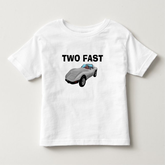 AGE TWO FAST 2 TODDLER T-SHIRT (Front)